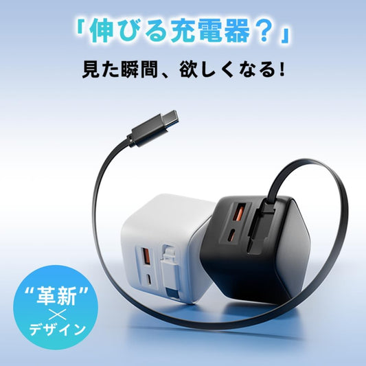 RISUKAI K38 30W 巻き取り式USB-C急速充電器 PT01