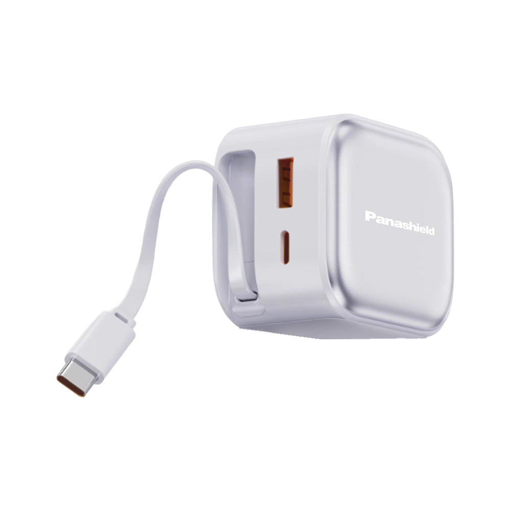 RISUKAI K60 35W 巻き取り式ケーブル一体型急速充電器